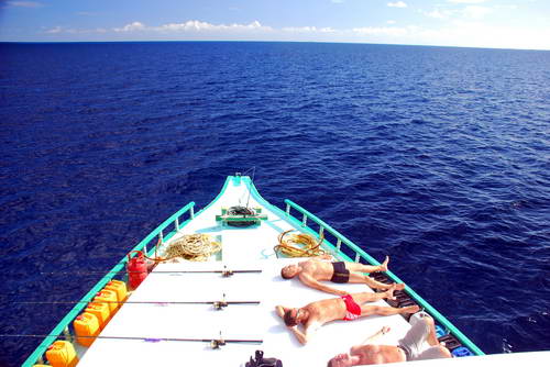 relaxace na palubě